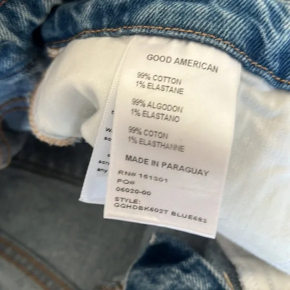 Good American Good Girlfriend High jeans Sz. 0/25 - Picture 12 of 14
